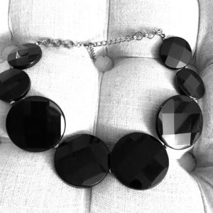 Black collar necklace. Statement piece!!!